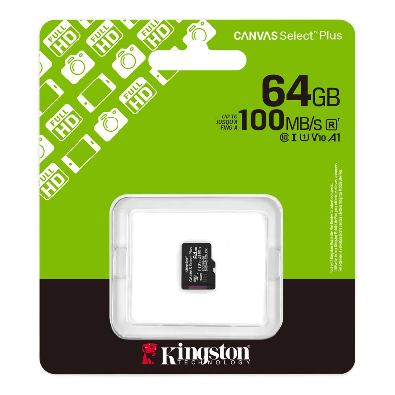 Alquiler de Kingston Canvas Select plus 64GB MicroSD en Barcelona